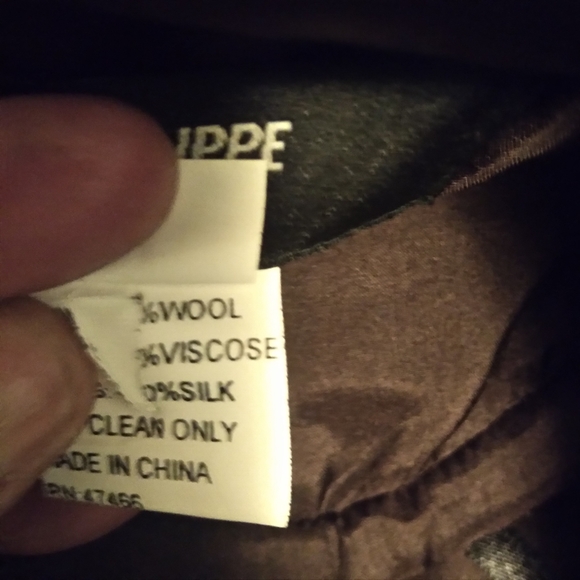 Philippe Adec Paris Wool Tweed Lace up Skirt Size 4 - Picture 15 of 16